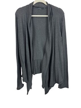 Prana Gray Georgia Wrap Cardigan Sweater L